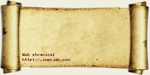 Tijana Vojinović vizit kartica